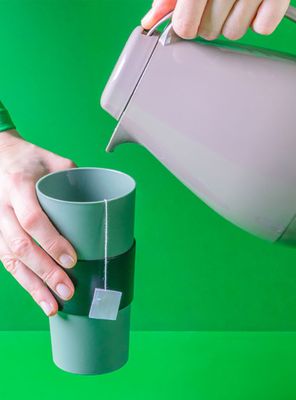 Imagen 2 del producto Vaso Mug para Café 500 ml Nutri Verde Smoke Negro