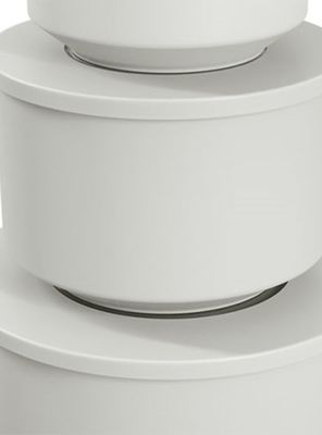 Imagen 2 del producto Juego 3 Potes Redondos con Tapa Blanco