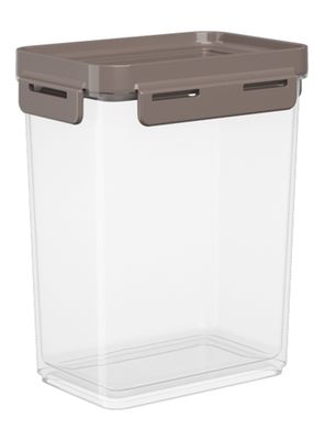 Pote Contenedor Hermético Tapa Flap 900 ml Gris