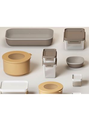 Imagen 2 del producto Pote Contenedor Hermético Tapa Flap 1.5 Litro Gris