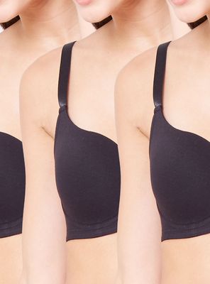 Pack 3 Sostén Copa B Material Algodón Elastiado