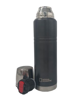 Imagen 2 del producto Termo Negro Metálico 1 Litro