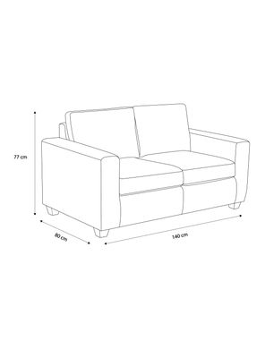 Imagen 2 del producto Sofá Tela 2 Cuerpos Golden