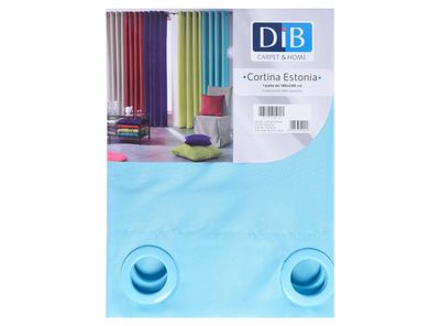 Imagen 2 del producto Cortina Tela Estonia Turquesa 140 x 230 cm Dib
