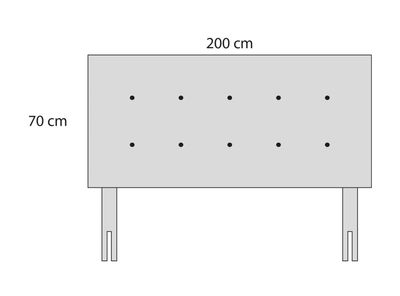 Imagen 2 del producto Respaldo Aragón Capitoné King