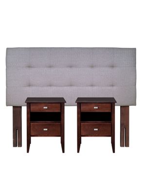 Set Muebles Aragón Capitoné 2 Plazas