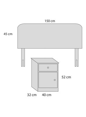 Imagen 2 del producto Set Muebles Córdoba 2 Plazas