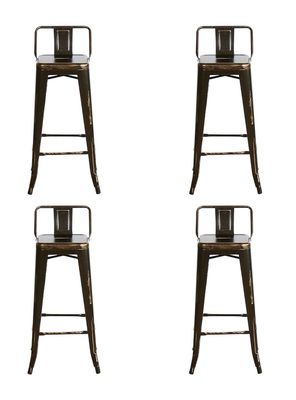 Pack de 4 Sillas High Vintage Café