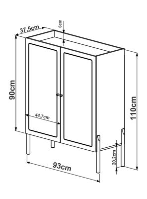 Imagen 2 del producto Buffet 2 Puertas Ratan Oslo