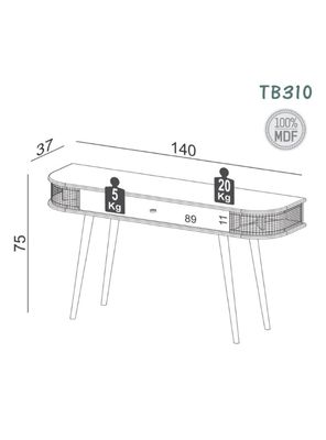 Imagen 2 del producto Arrimo 1 Cajón Tb310 Ratan