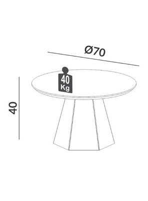 Imagen 2 del producto Mesa de Centro Tb605 40 cm