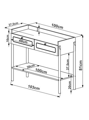 Imagen 2 del producto Arrimo 2 Cajones Oslo