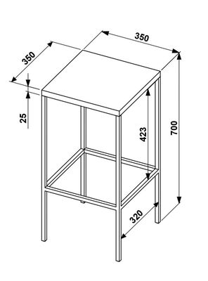 Imagen 2 del producto Par de Pisos Steel Alto