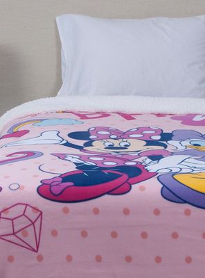 Frazada Sherpa 1.5 Plazas Minnie y Daisy