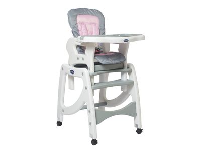 Silla Kidscool Comer 3 Funciones en 1 Rosado