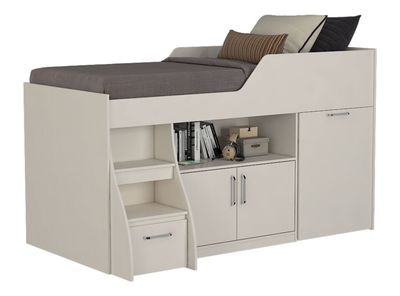 Cama Funcional 1.5 Plazas Retráctil Blanco