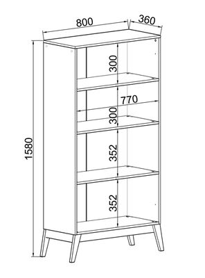 Imagen 2 del producto Vitrina 2 Puertas Amber