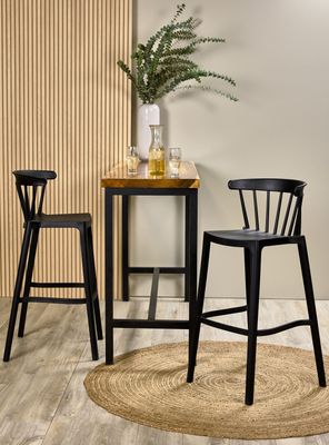 Set 2 Pisos Bar Parma Negro