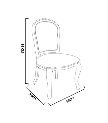 Imagen 2 del producto Silla Comedor Normandía 53x59x99 cm