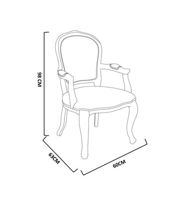 Imagen 2 del producto Sitial Comedor Normandía 60x63x98 cm