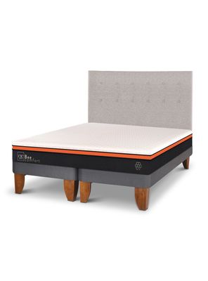 Imagen 2 del producto Cama Europea Bee Comfort 2 Plazas Base Dividida + Respaldo Tigris