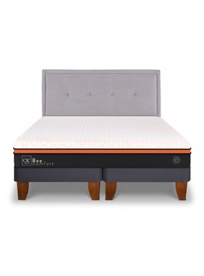 Imagen 2 del producto Cama Europea Bee Comfort 2 Plazas Base Dividida + Respaldo Ganges