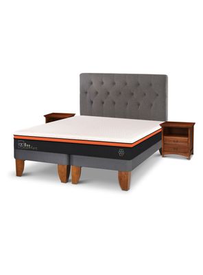 Imagen 2 del producto Cama Europea Bee Comfort 2 Plazas Base Dividida + Set Muebles Kavery