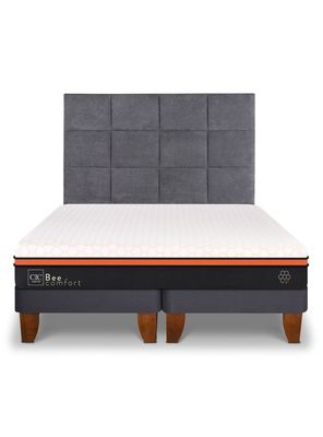 Imagen 2 del producto Cama Europea Bee Comfort 2 Plazas Base Dividida + Respaldo Tamesis