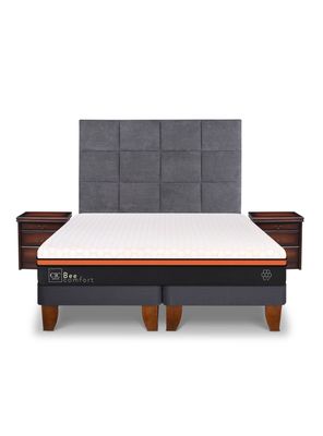 Cama Europea Bee Comfort King + Set Muebles Tamesis