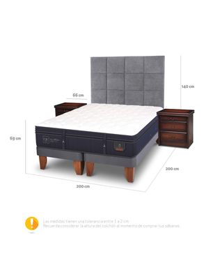 Imagen 2 del producto Cama Europea Super Premium Super King + Muebles Tamesis