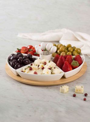 Imagen 2 del producto Set de Cocktail Bamboo con 5 Pocillos y Pinchos