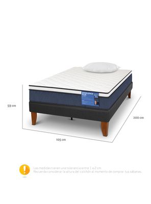 Imagen 2 del producto Cama Europea Curve Excellence Plus 1.5 Plazas N + Almohada