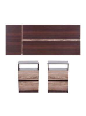 Set 2 Veladores + 1 Respaldo 2 Plazas Enio