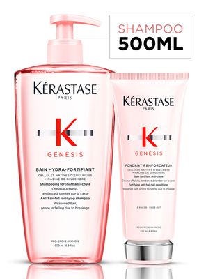 Set Hidratante Anti Caída Genesis Shampoo Bain Hydra-Fortifiant 500 ml + Acondicionador 200 ml