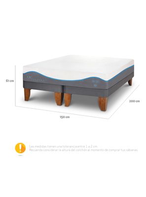 Imagen 2 del producto Cama Europea Alaska 2 Plazas Base Dividida