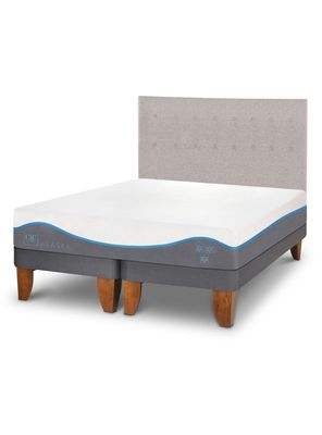 Cama Europea Alaska King + Respaldo Tigris