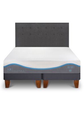 Imagen 1 del producto Cama Europea Alaska King + Set Muebles Tigris