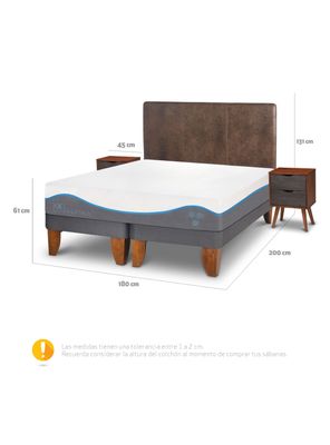 Imagen 2 del producto Cama Europea Alaska King + Set Muebles Baker