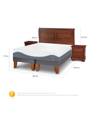 Imagen 2 del producto Cama Europea Alaska King + Set Muebles Miro