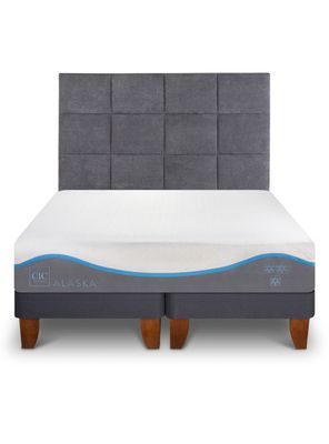 Cama Europea Alaska King + Set Muebles Tamesis