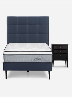 Imagen 2 del producto Cama Europea Indie 1 Plaza + Set de Muebles Issey