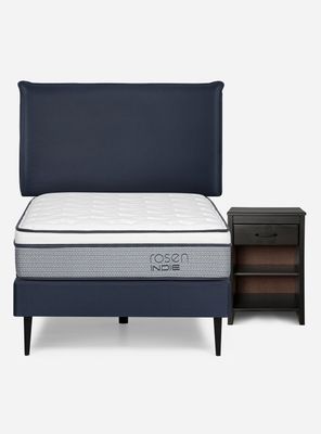 Imagen 2 del producto Cama Europea Indie 1 Plaza + Set Muebles Maurice