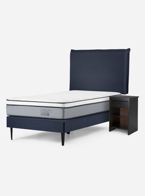 Cama Europea Indie 1 Plaza + Set Muebles Maurice