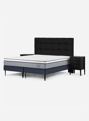 Cama Europea Indie King + Set de Muebles Issey