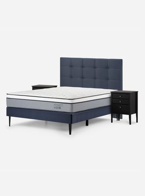 Cama Europea Indie 2 Plazas + Set Muebles Issey