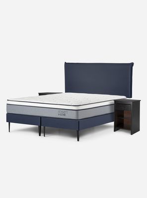Cama Europea Indie King + Set Muebles Maurice