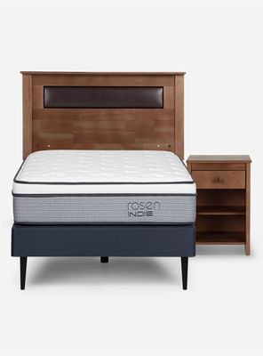 Imagen 2 del producto Cama Europea Indie 1.5 Plazas + Set Muebles Ferrara