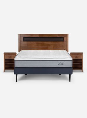 Imagen 2 del producto Cama Europea Indie 2 Plazas + Set Muebles Ferrara