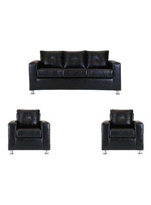 Juego Living George PU 3C + Sillones