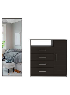 Cómoda 4C 1P + Zapatero con Espejo